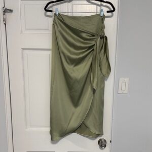 Zara Green Wrap Skirt